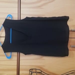 Little black sleevless blouse